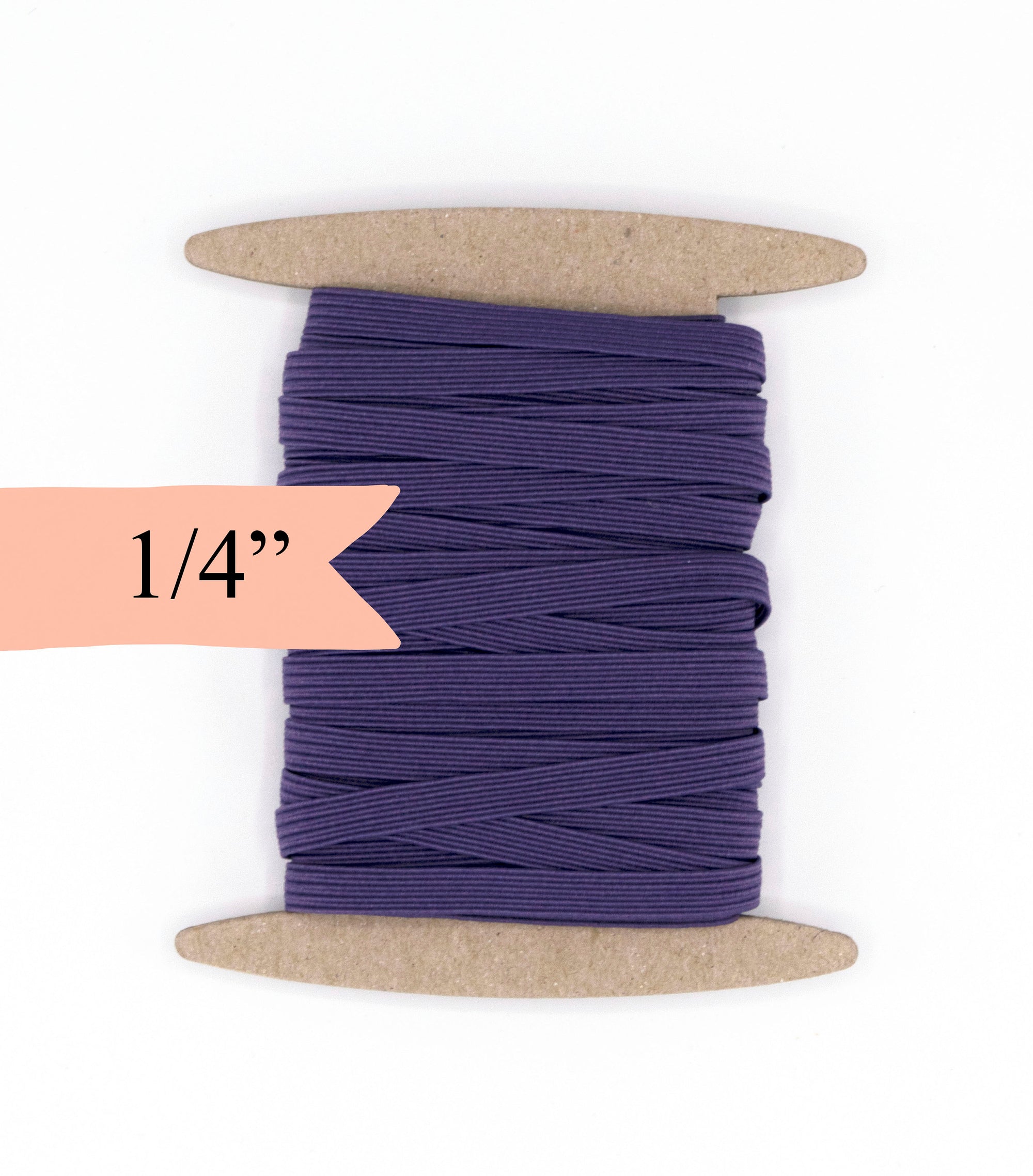 1/4 inch Elastic Thistle Purple Elastic