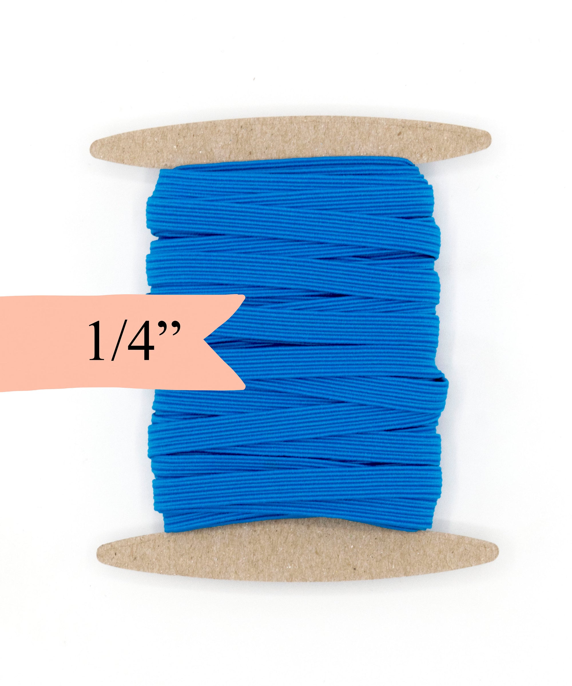 1/4 inch Elastic Aegean Blue