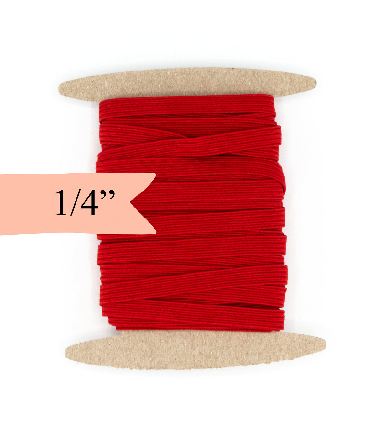 1/4 inch Elastic Bright Red Elastic