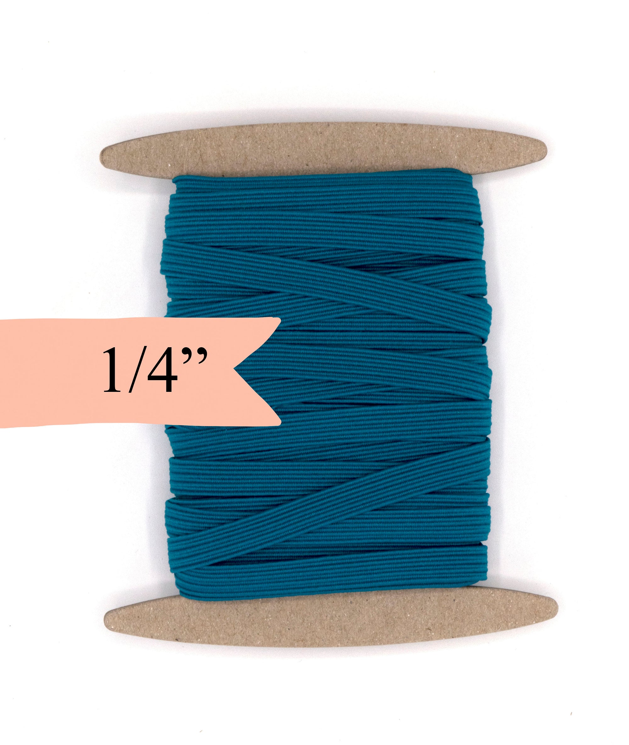 1/4 inch Elastic Teal Blue Elastic