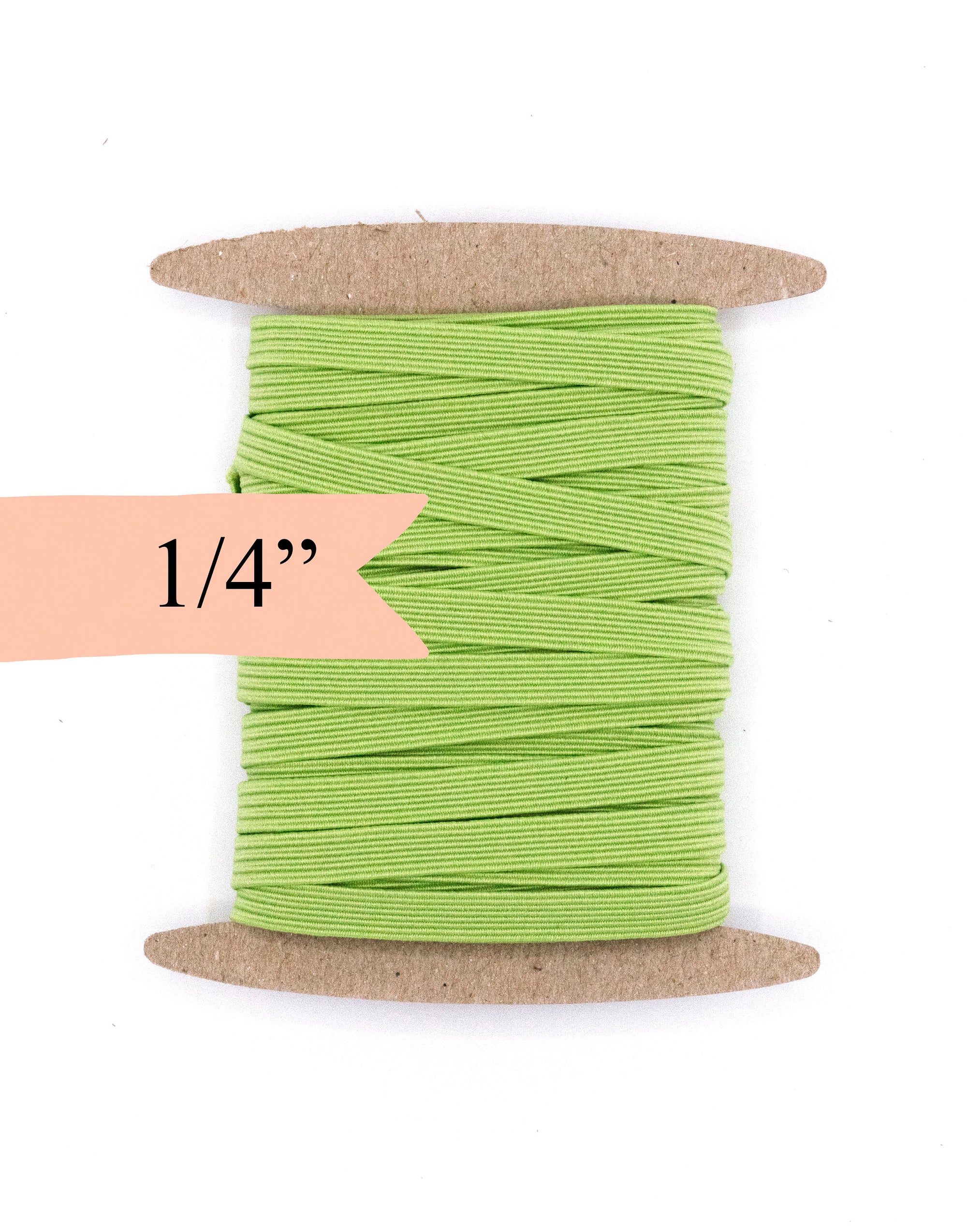 1/4 inch Elastic Pastel Green Elastic