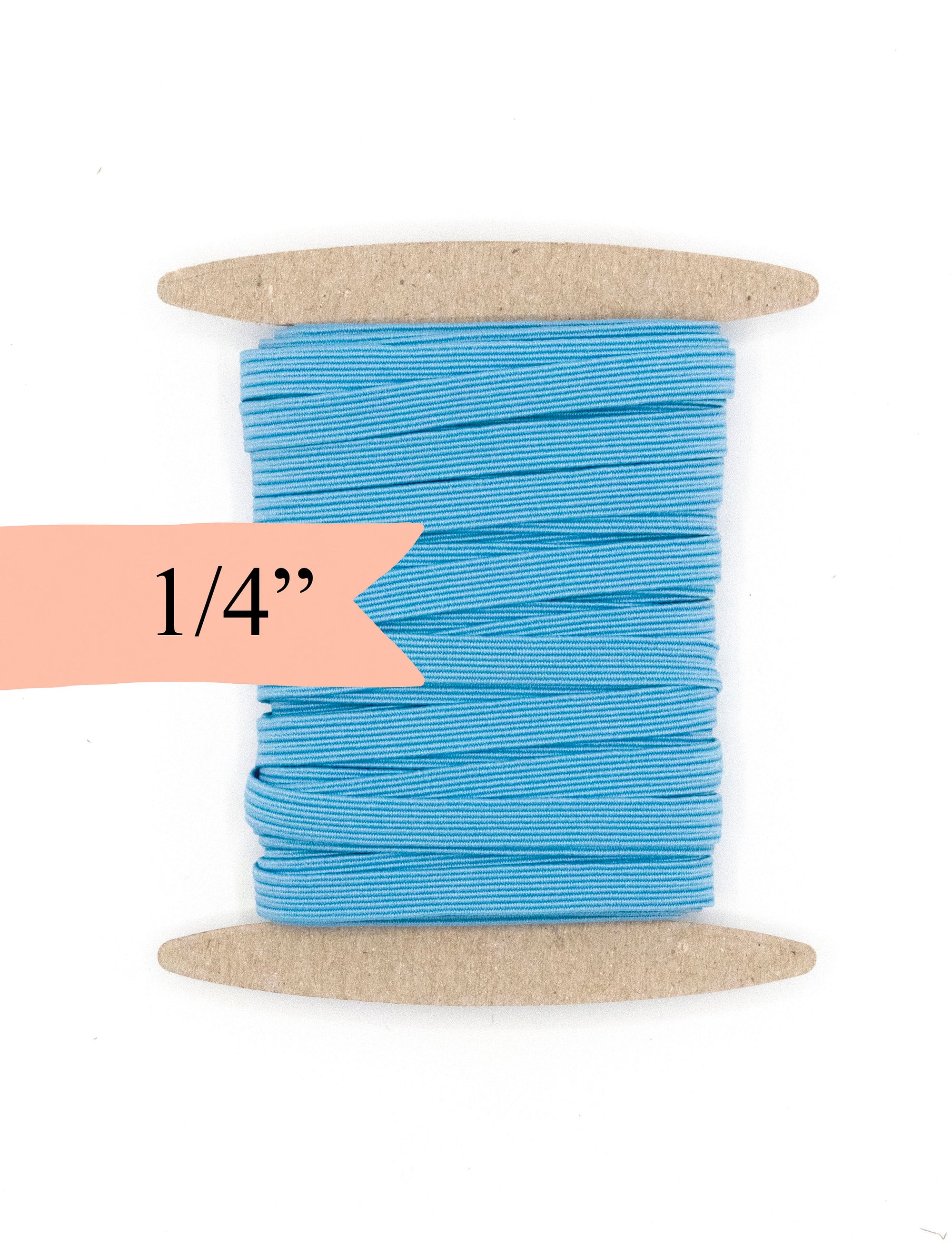 1/4 inch Elastic Columbia Blue Elastic