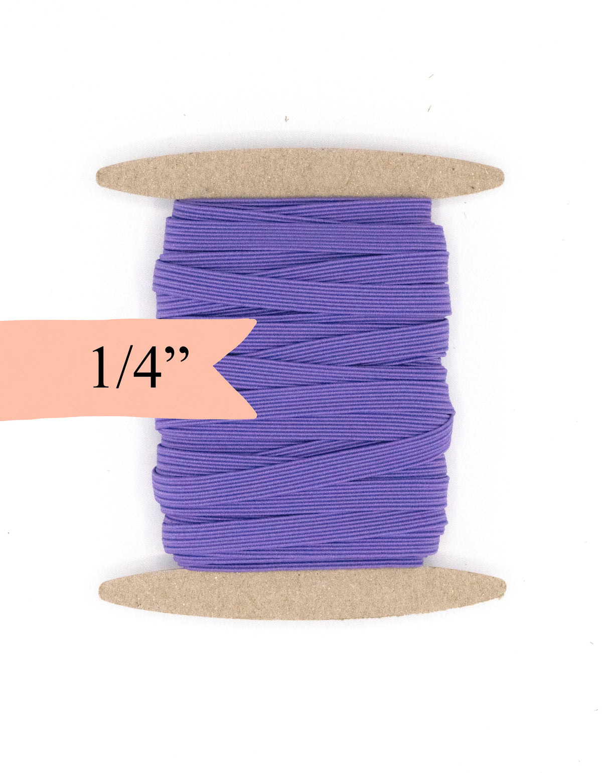 1/4 inch Elastic Hyacinth Purple Elastic