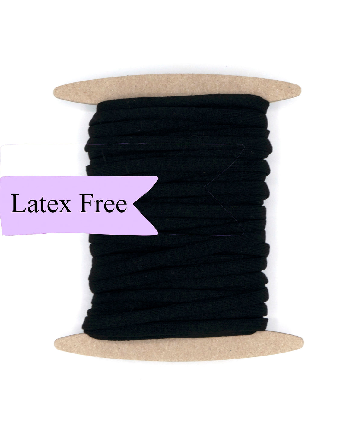 Latex Free Elastic Black 5mm