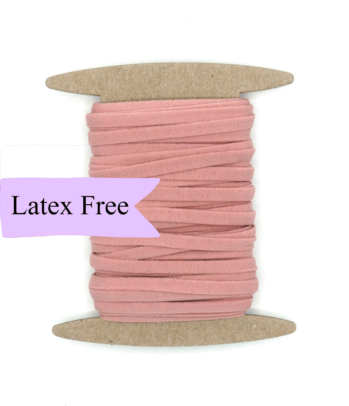 Latex Free Elastic Mauve Pink 5mm