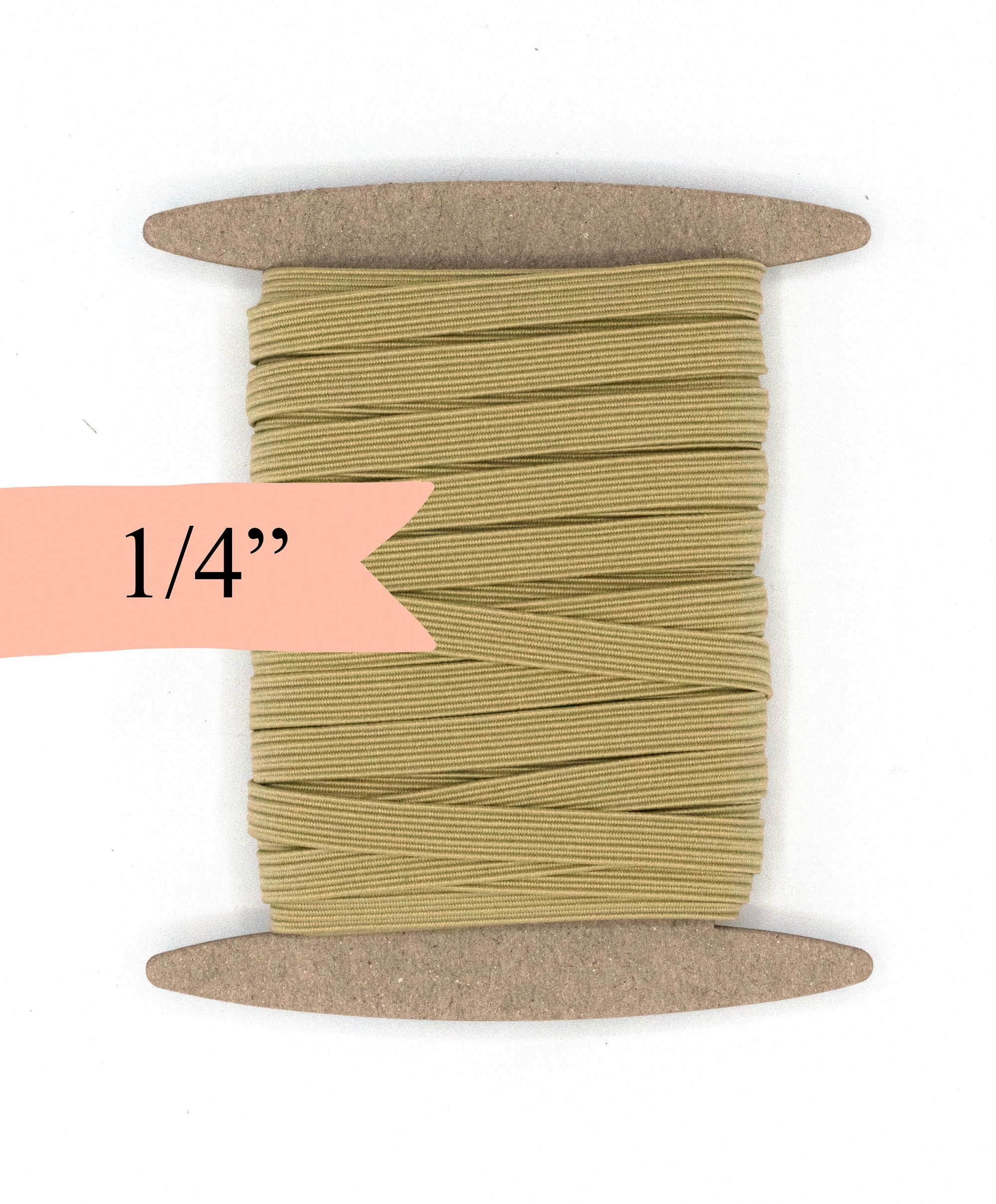 1/4 inch Elastic Dark Cream Elastic