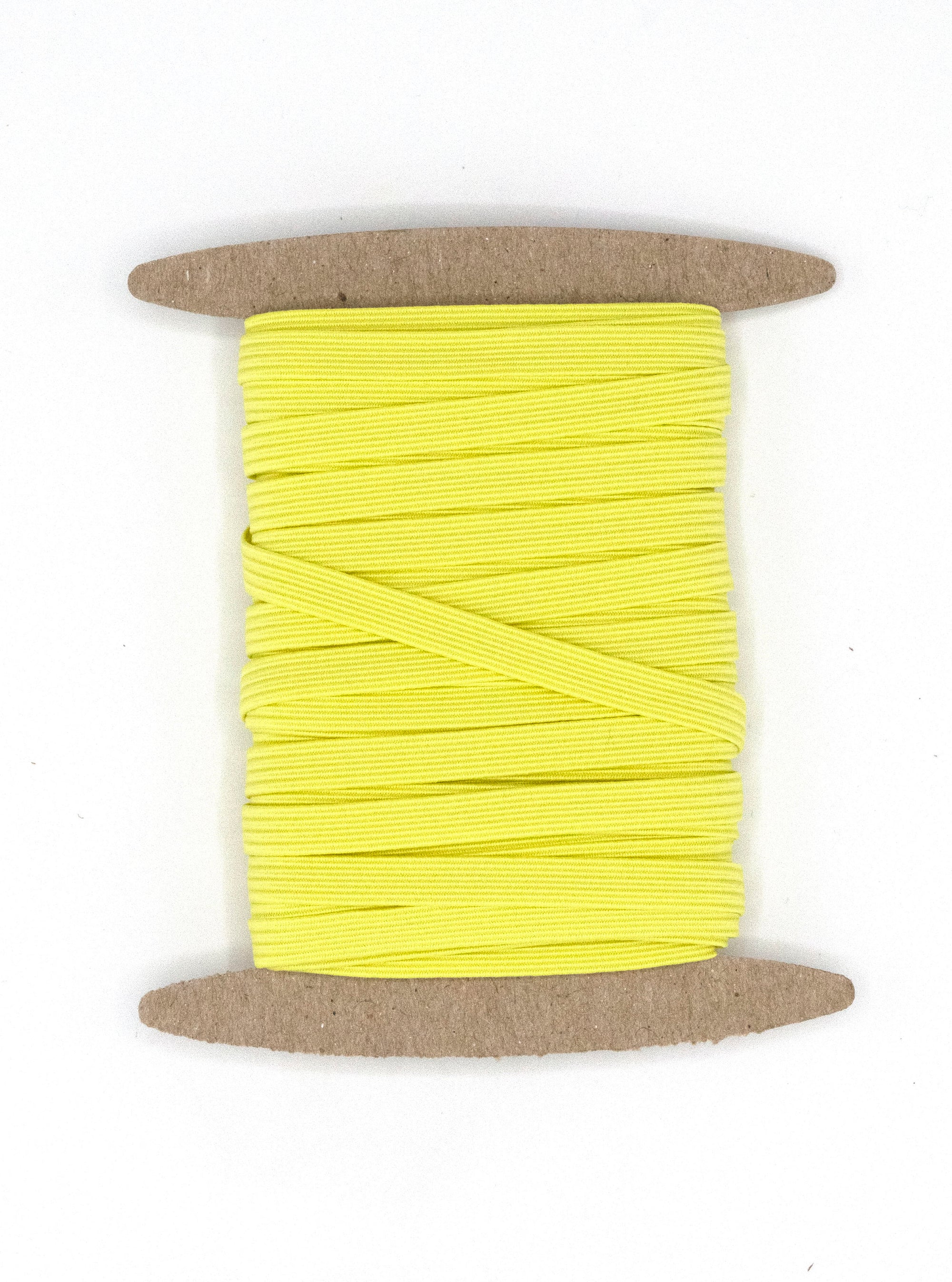 1/4 inch Elastic Pastel Lemon Yellow Elastic