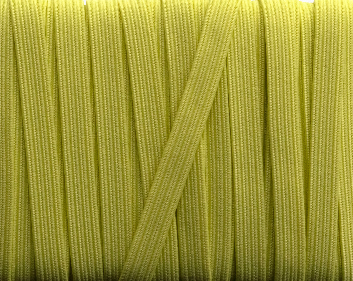 1/4 inch Elastic Pastel Lemon Yellow Elastic