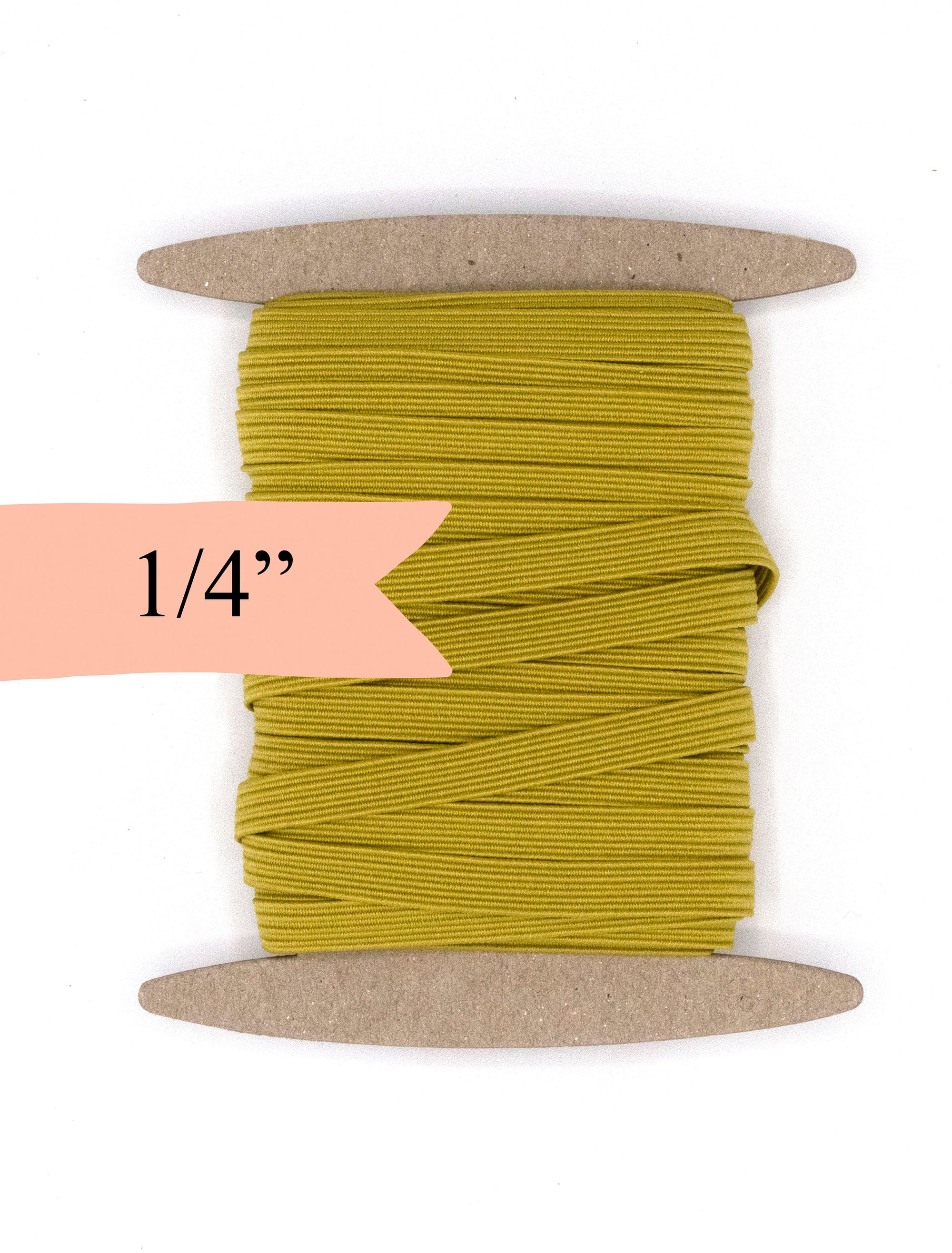 1/4 inch Elastic Dijon Yellow Elastic