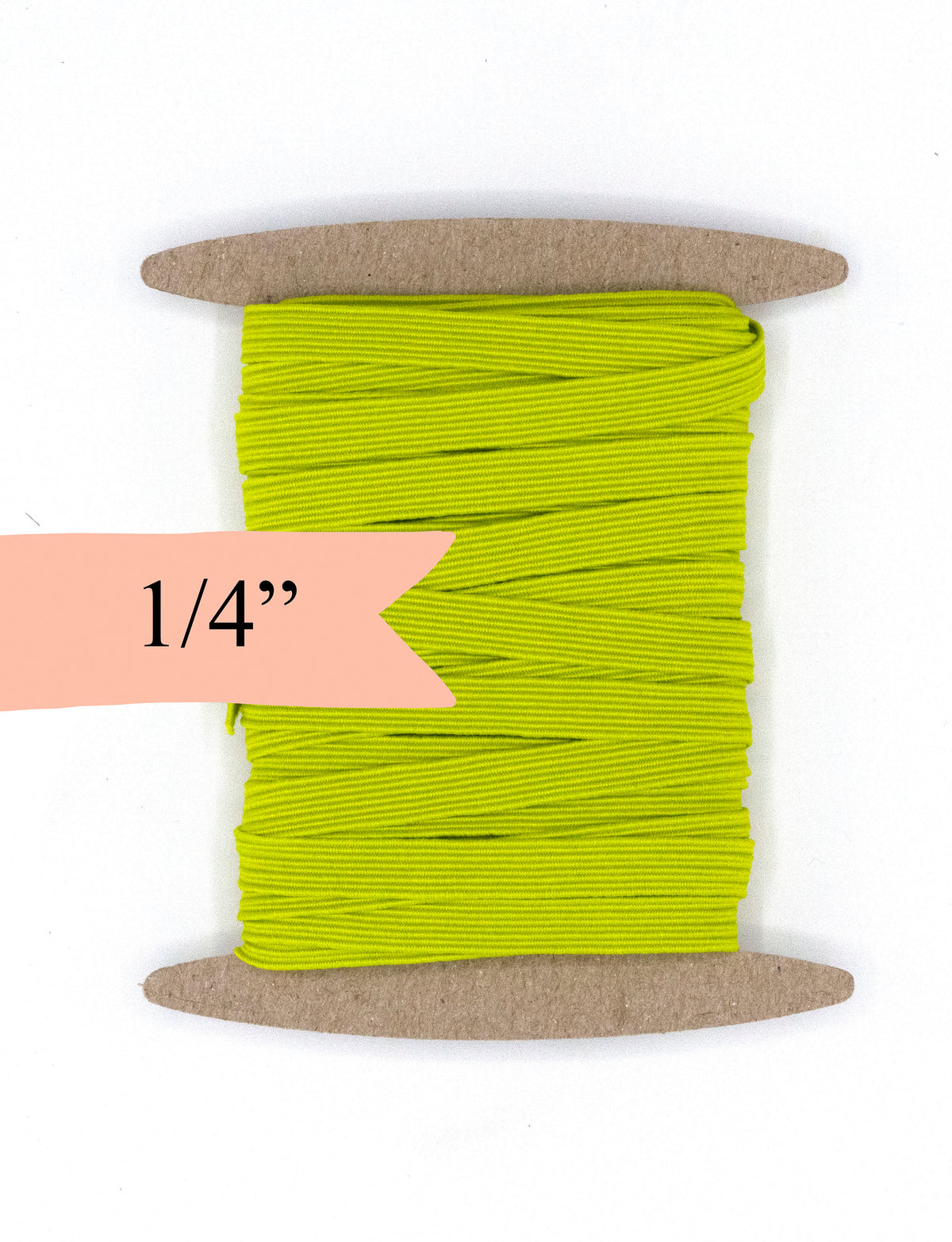 1/4 inch Elastic Pear Green Elastic