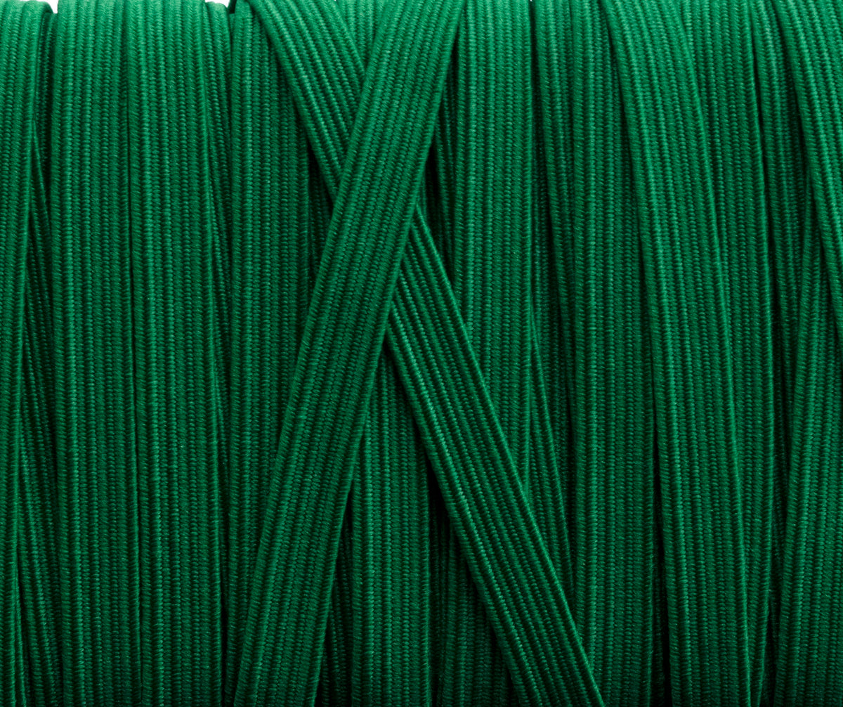 1/4 inch Elastic Emerald Green Elastic