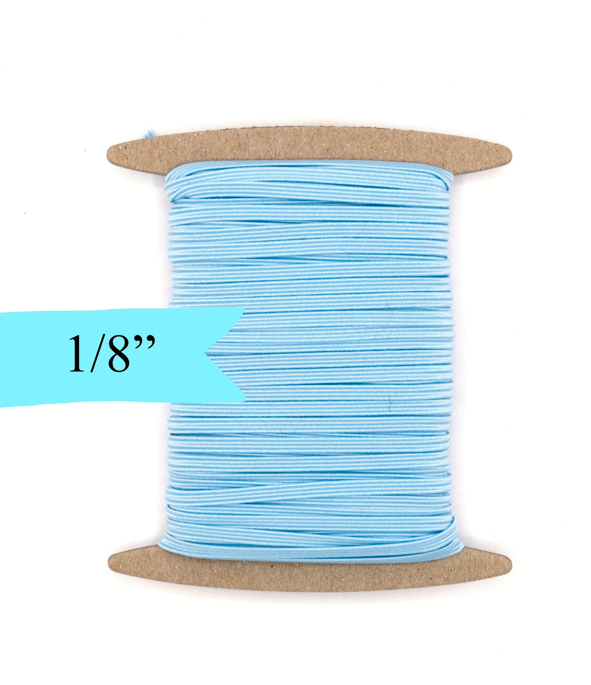 1/8 inch Elastic Baby Blue Elastic