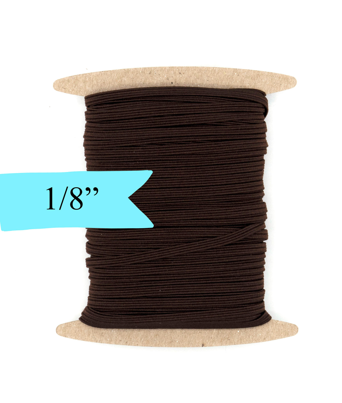 1/8 inch Elastic Brown Elastic