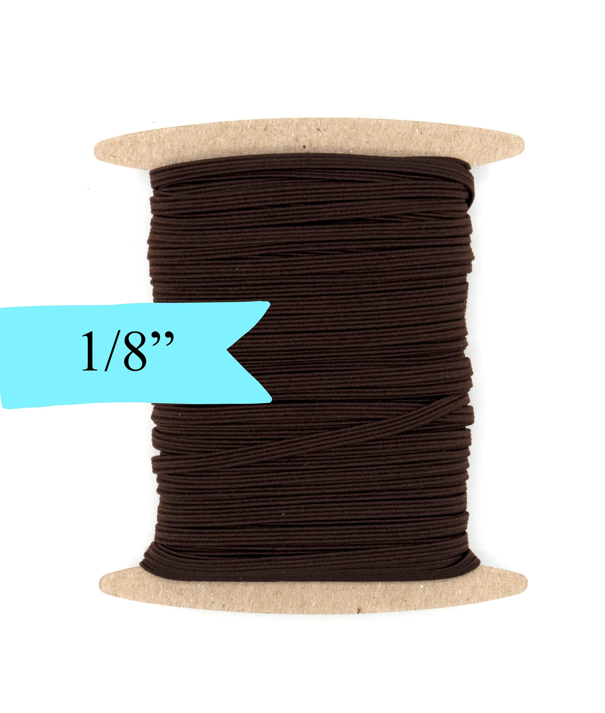 1/8 inch Elastic Brown Elastic