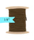 1/8 inch Elastic Chipmunk Brown Elastic