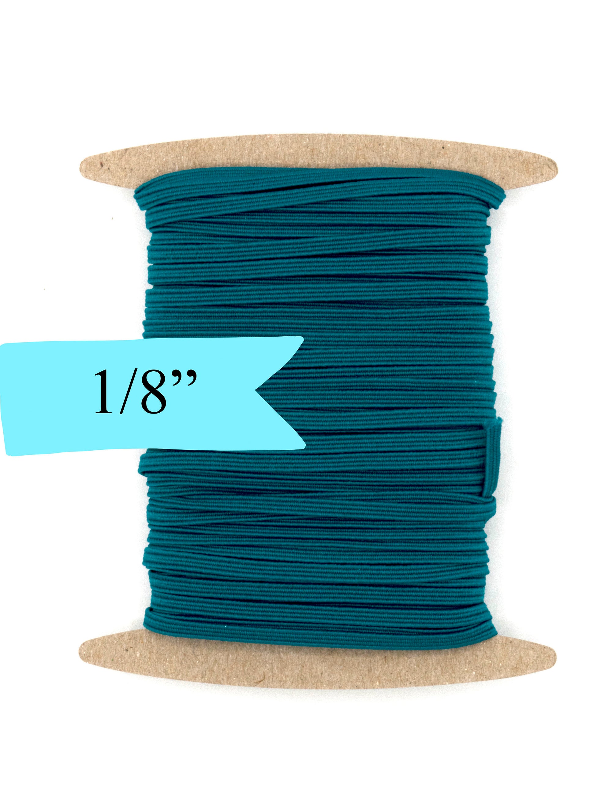 1/8 inch Elastic Dark Teal Elastic