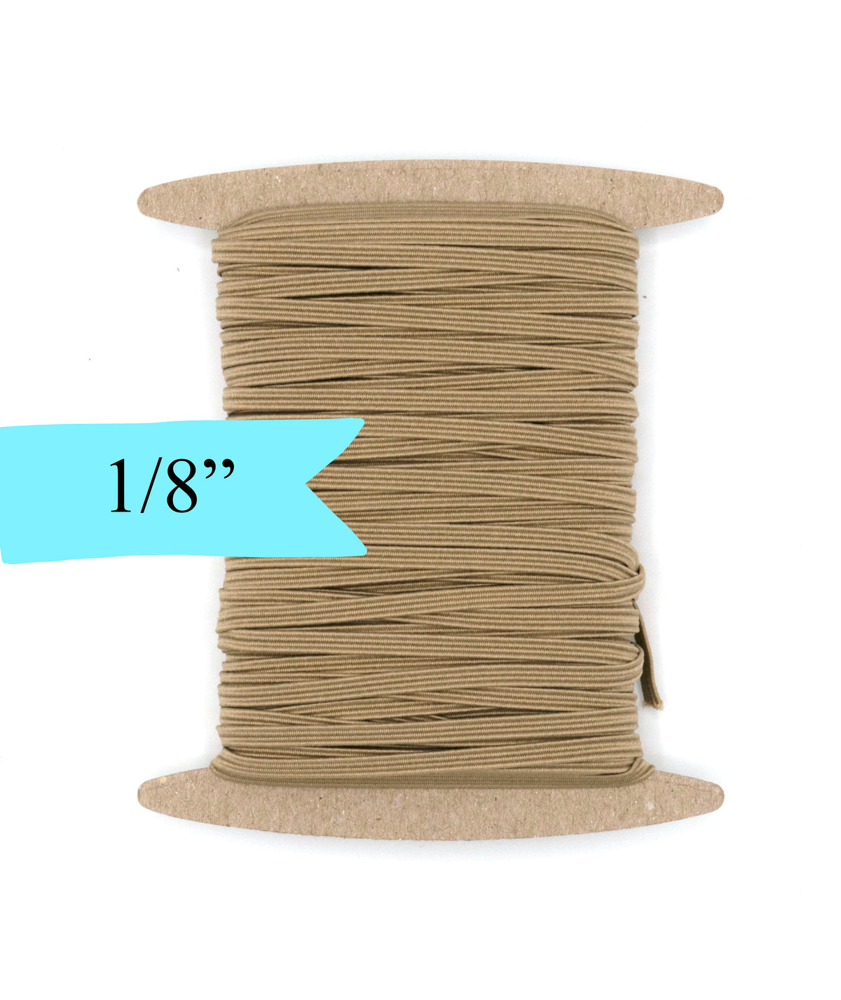 1/8 inch Elastic Ginger Tan Elastic