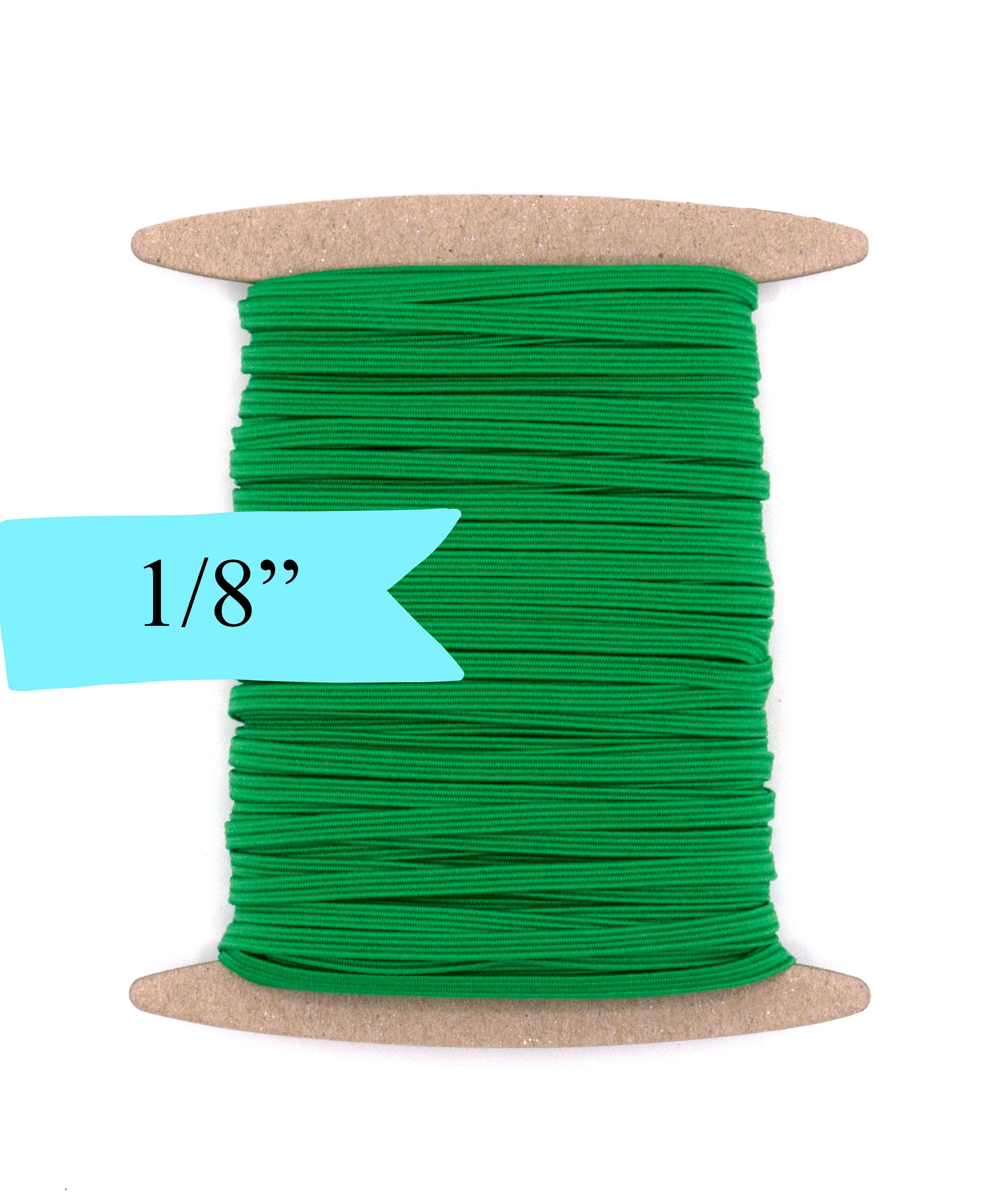 1/8 inch Elastic Green Elastic