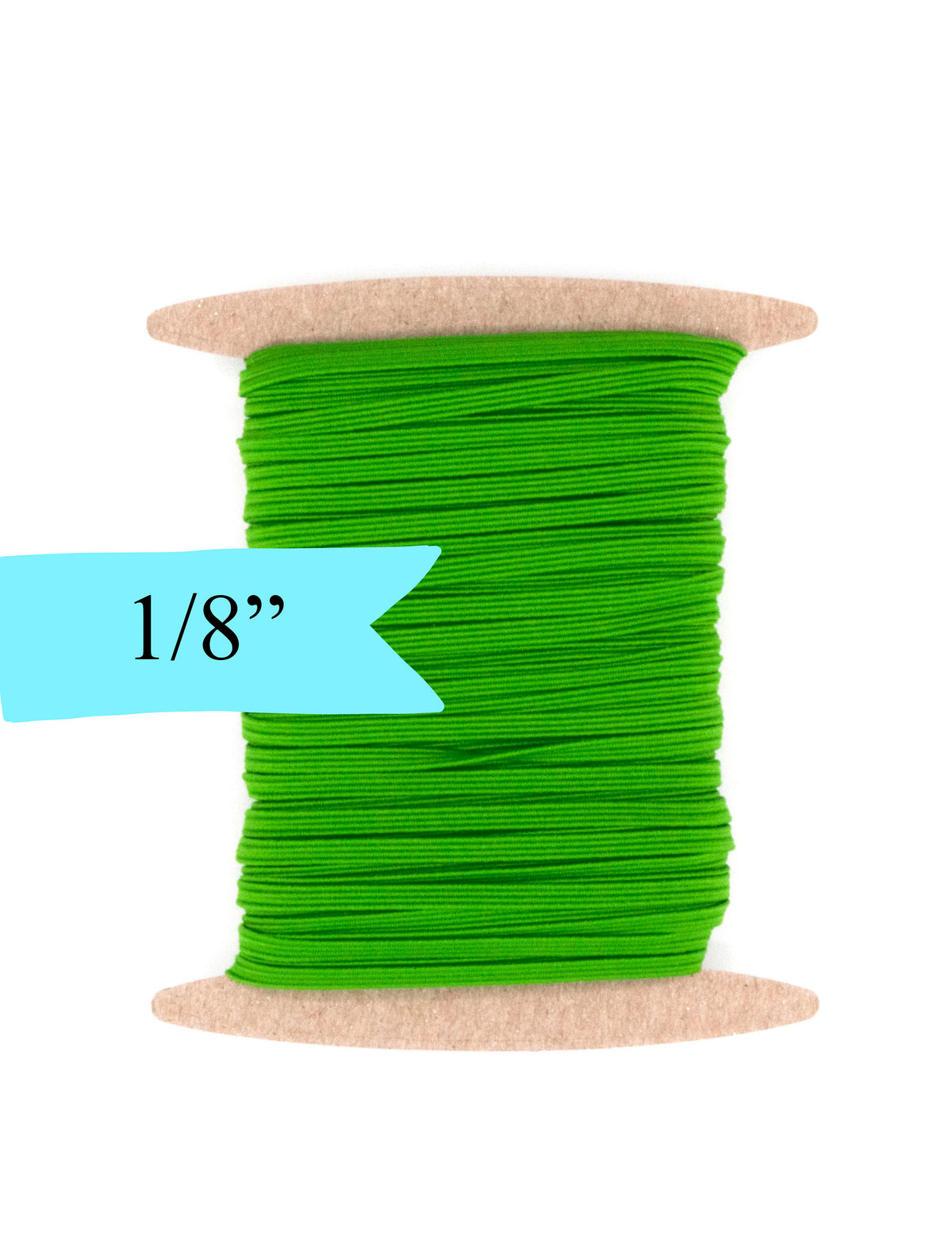 1/8 inch Elastic Light Green Elastic