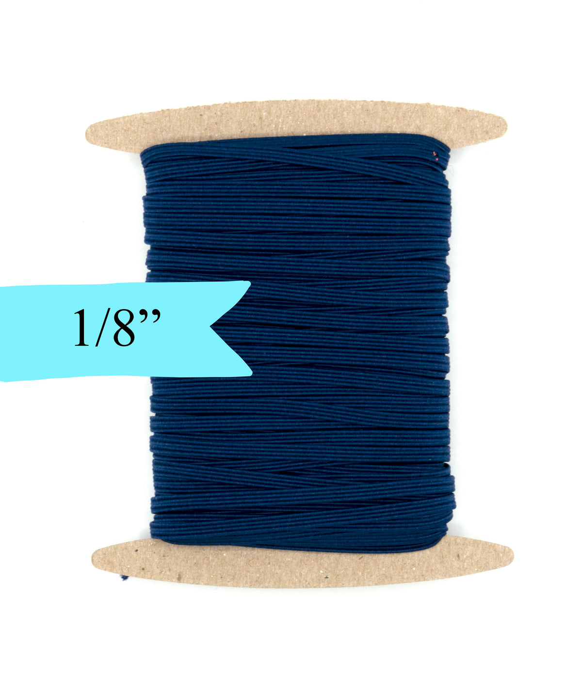 1/8 inch Elastic Light Navy Blue Elastic