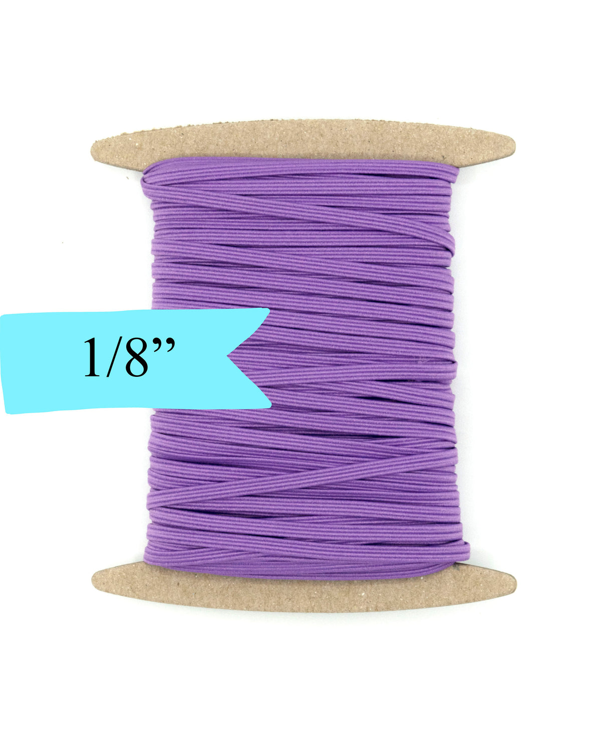 1/8 inch Elastic Light Purple Elastic