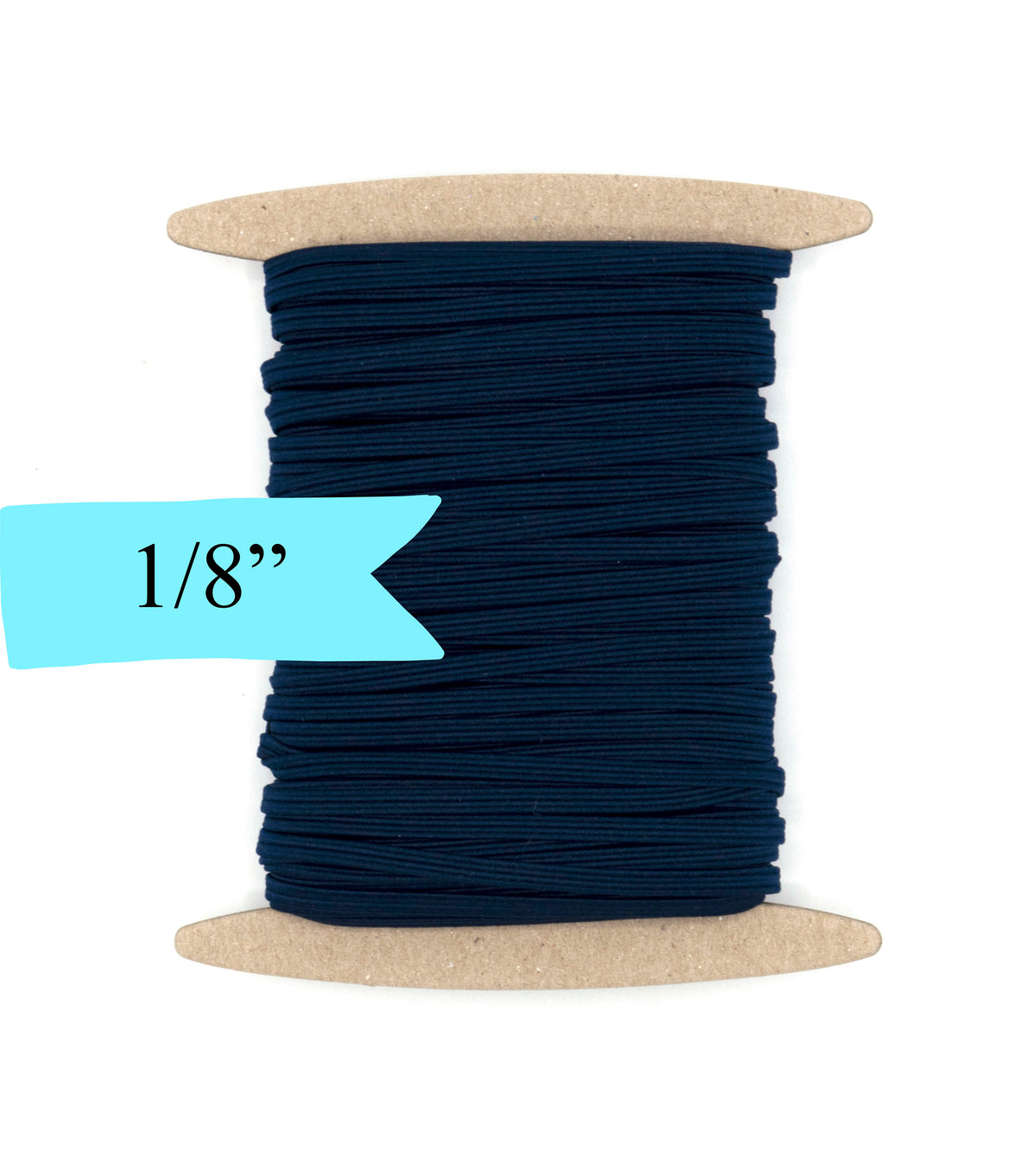 1/8 inch Elastic Navy Blue Elastic