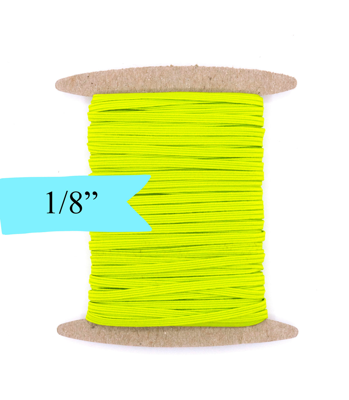 1/8 inch Elastic Neon Green Elastic