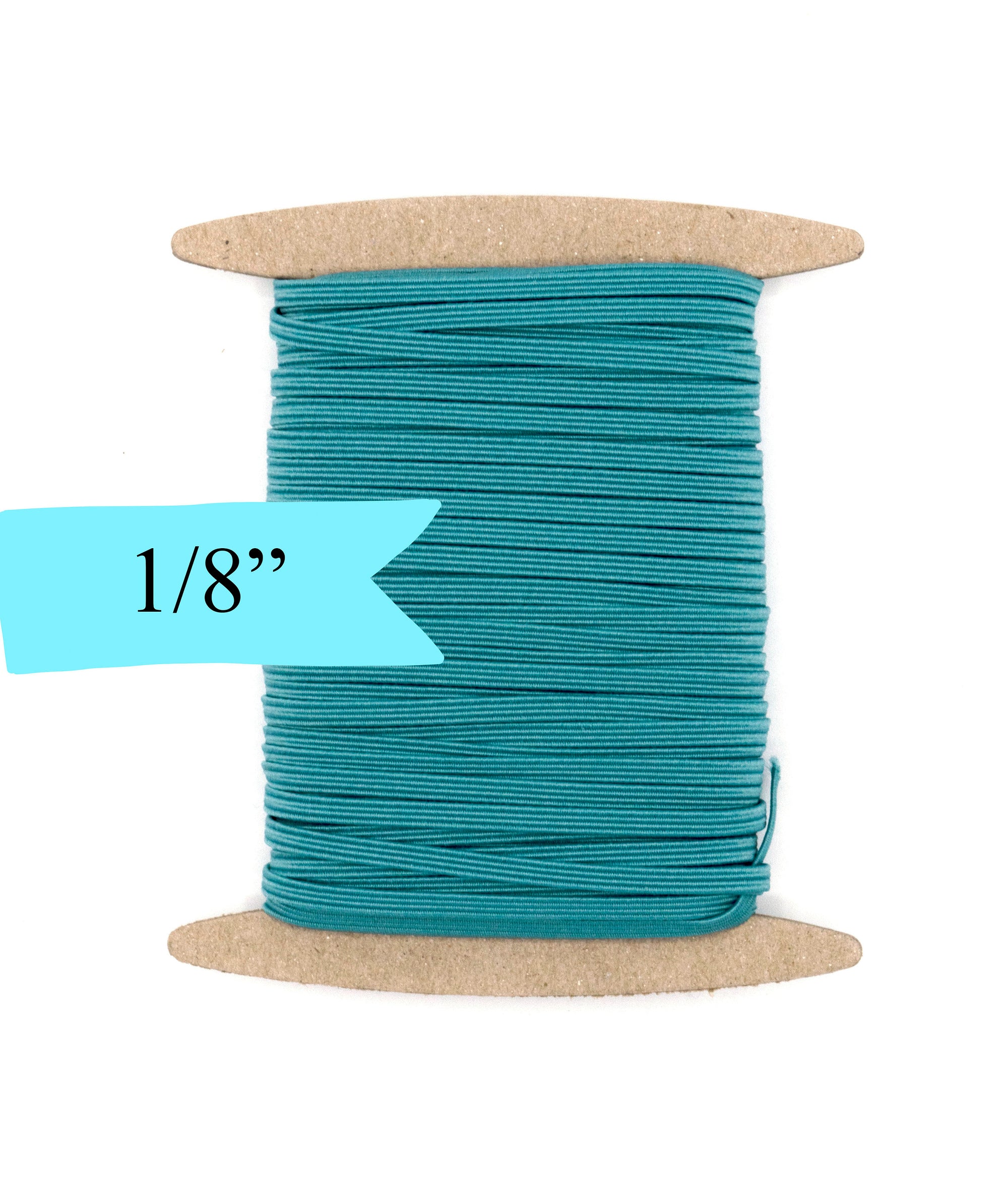 1/8 inch Elastic Nile Blue Elastic