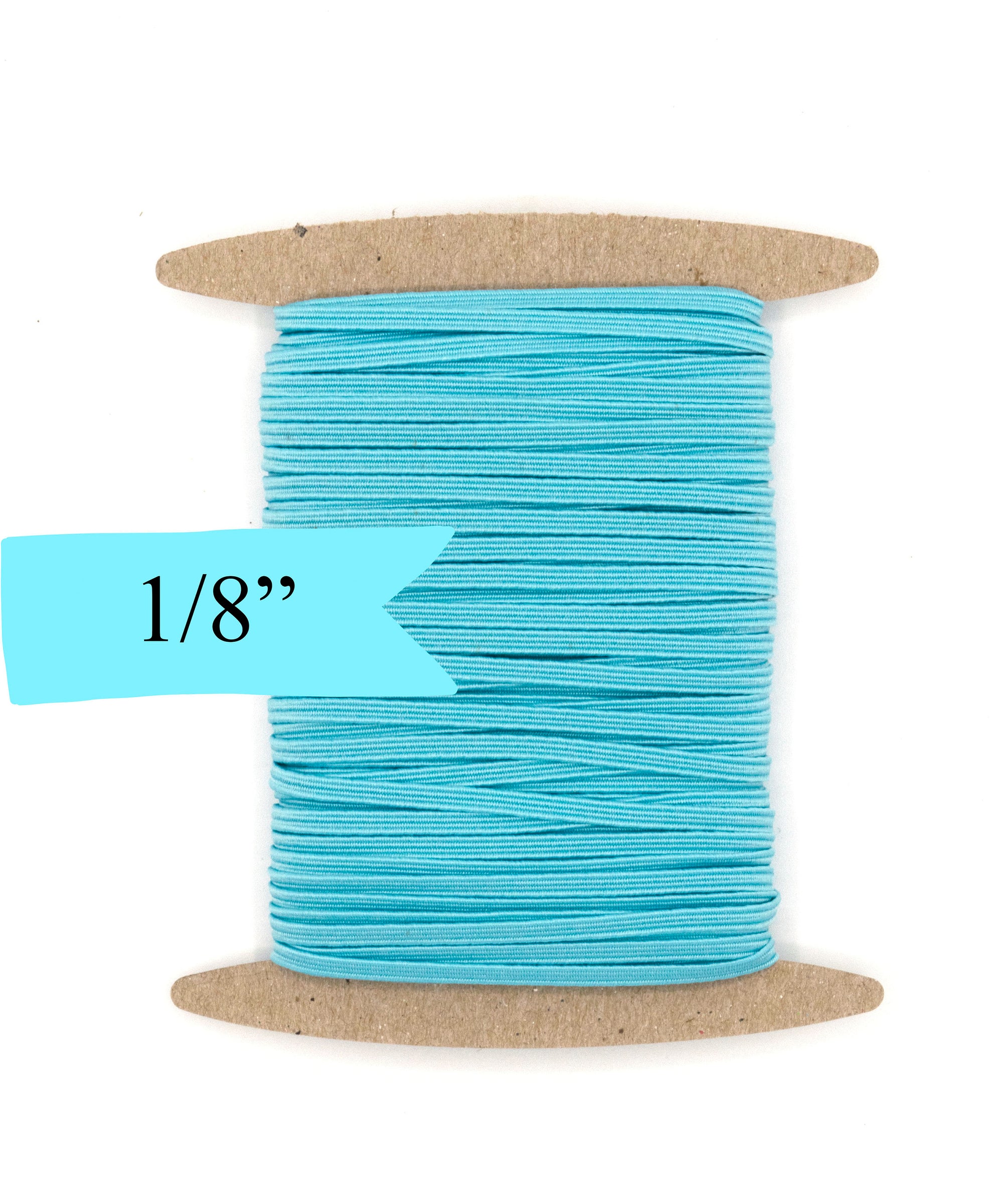 1/8 inch Elastic Ocean Blue Elastic