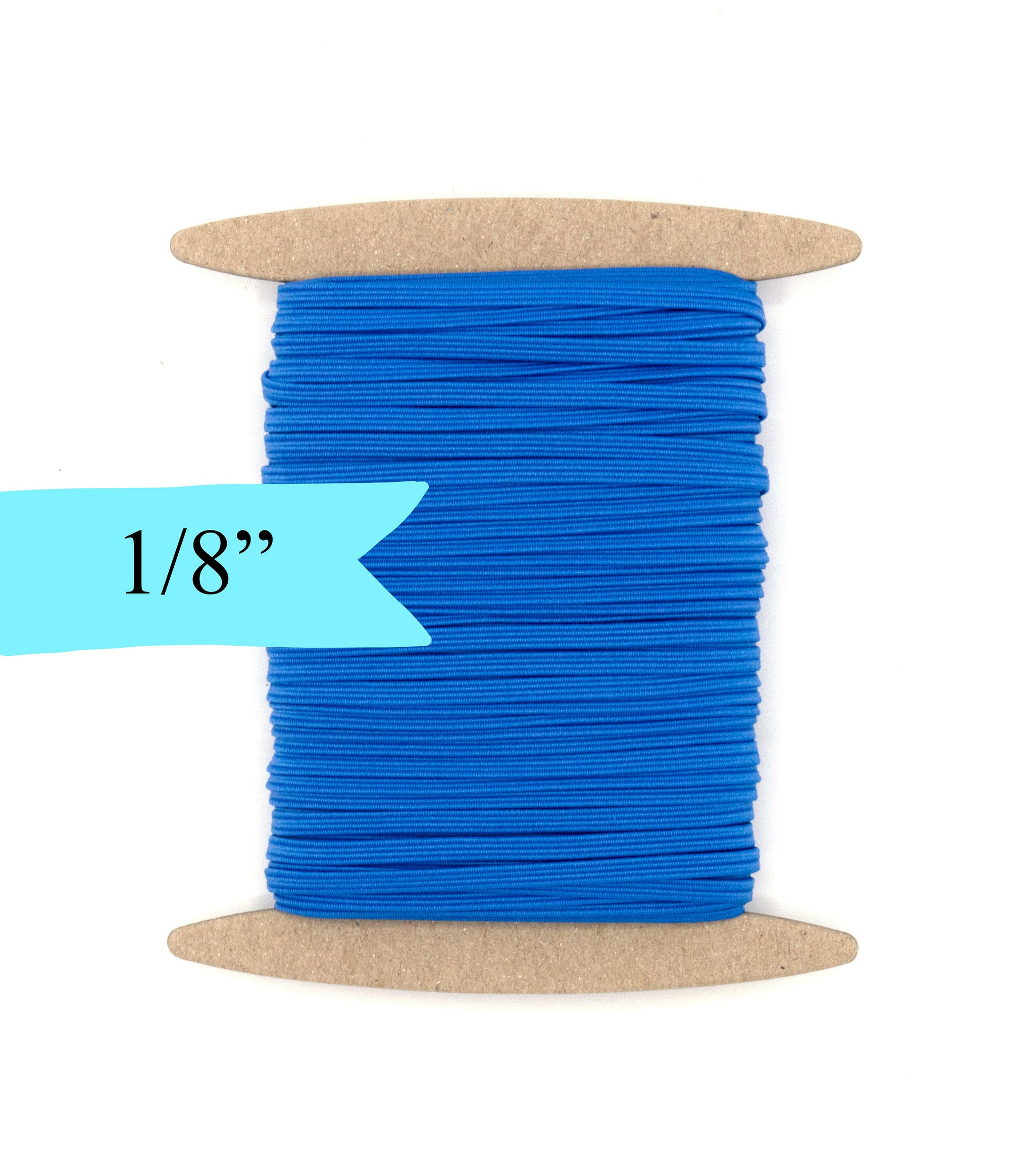 1/8 inch Elastic Smokey Blue Elastic