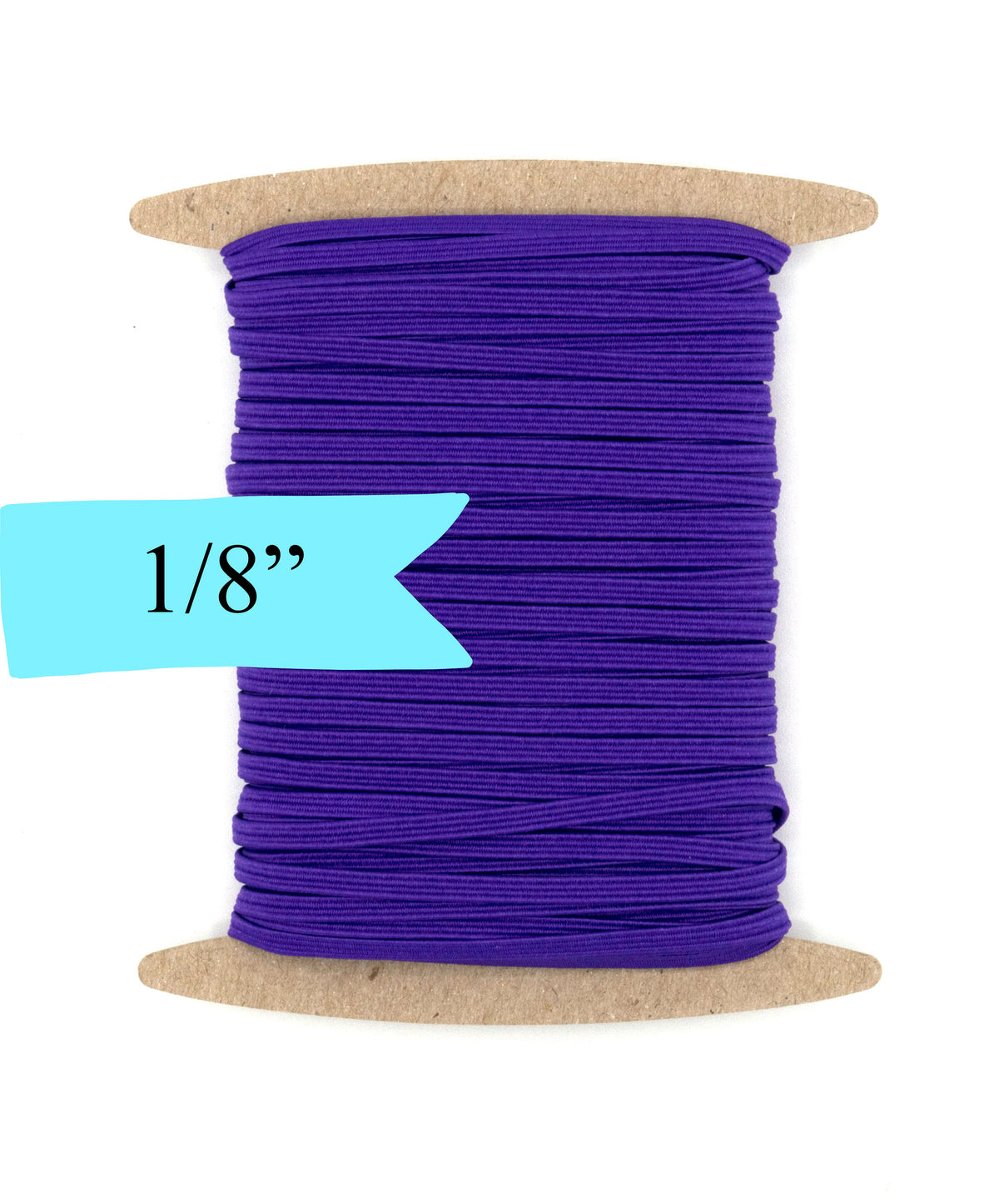 1/8 inch Elastic Vivid Purple Elastic