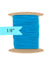 1/8 inch Elastic Turquoise Elastic