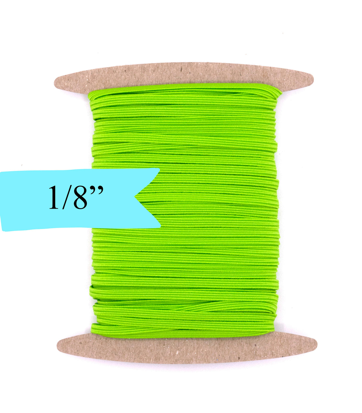 1/8 inch Elastic Apple Green Elastic