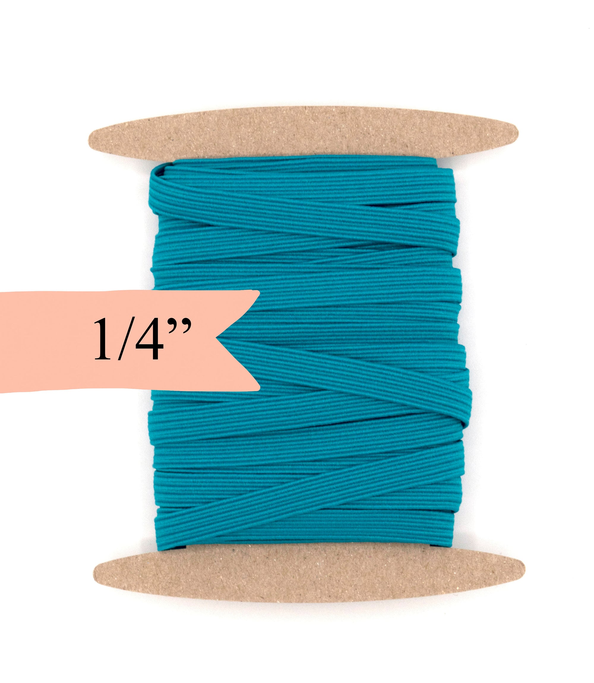 1/4 inch Elastic Bright Teal Blue Elastic