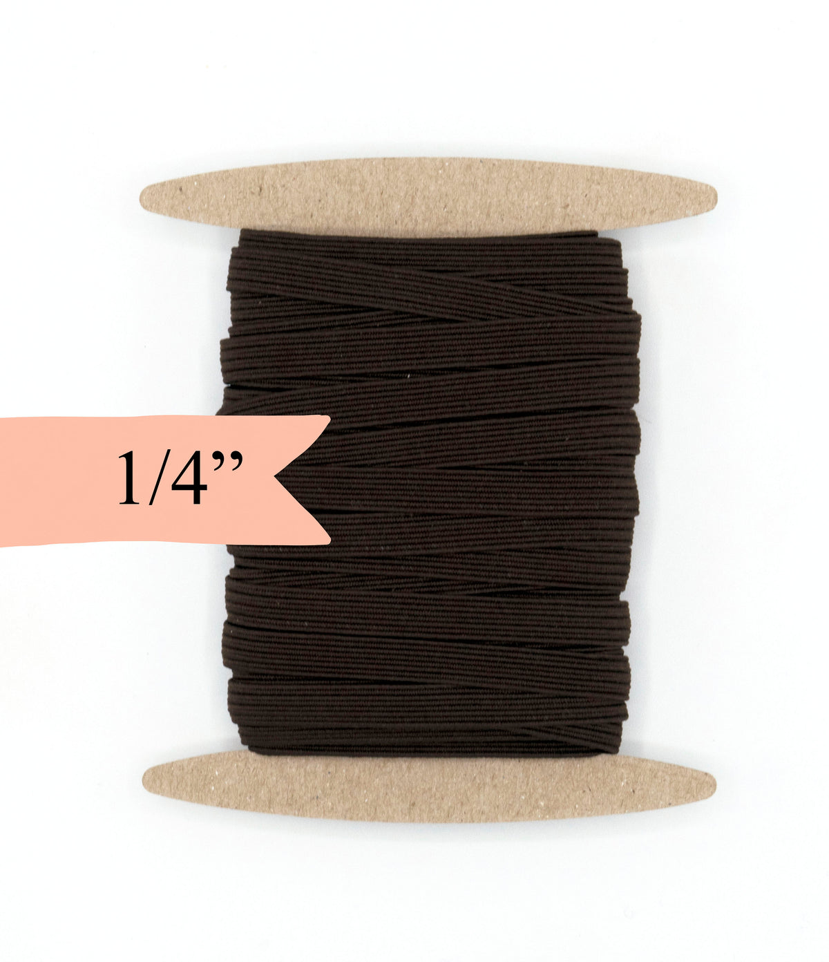 1/4 inch Elastic Brown Elastic