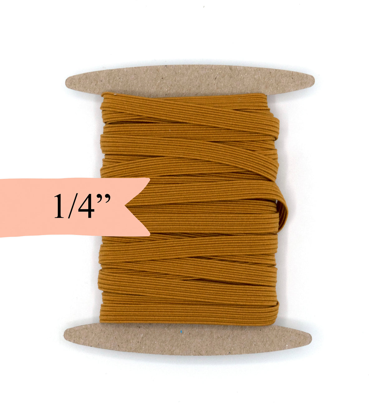 1/4 inch Elastic Old Gold Elastic