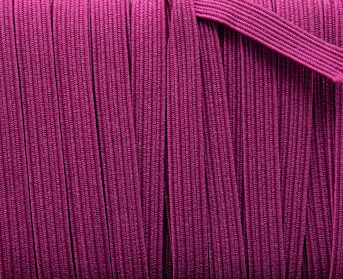 1/4 inch Elastic Dark Azalea Pink Elastic