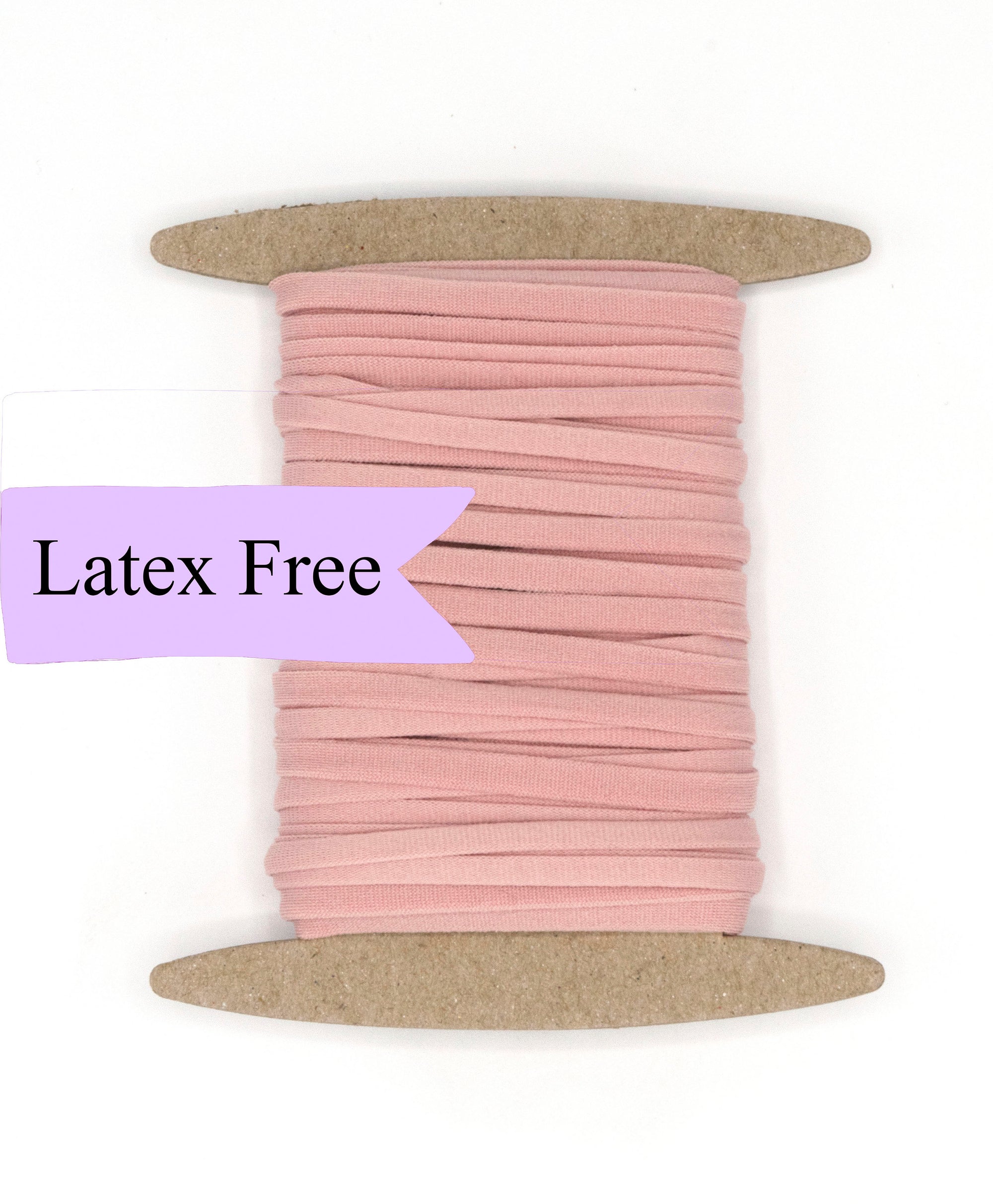 Latex Free Elastic Cameo Mauve Pink 5mm