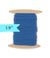 1/8 inch Elastic Denim Blue Elastic