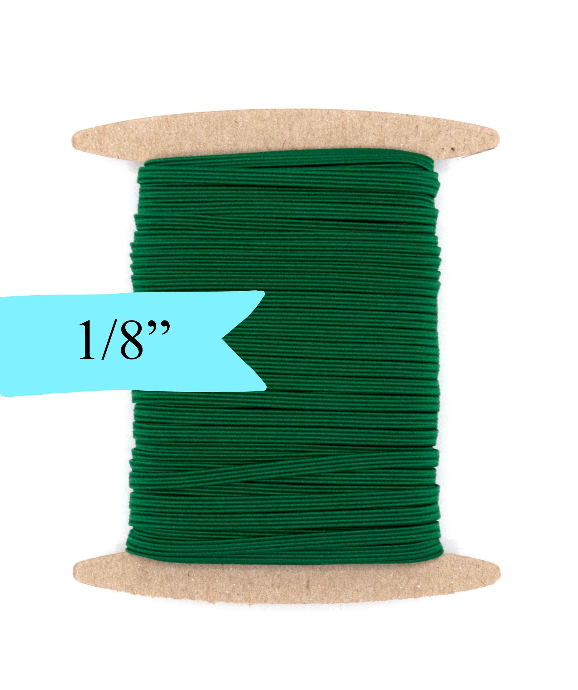 1/8 inch Elastic Emerald Green Elastic