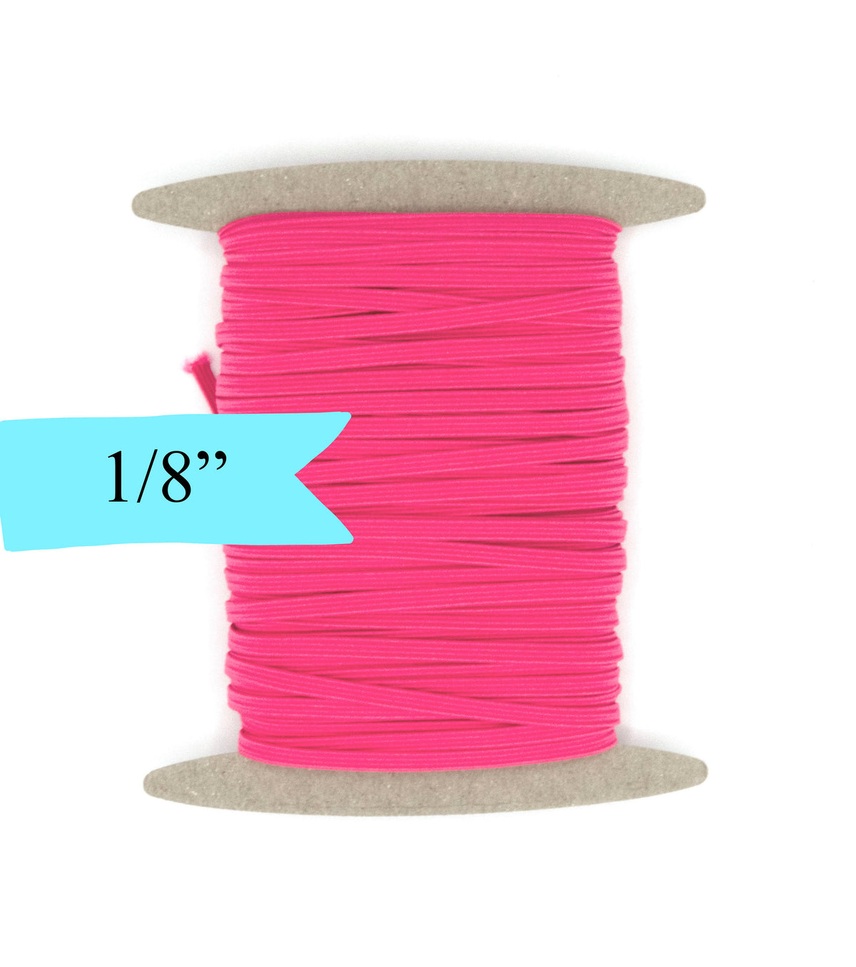 1/8 inch Elastic Hot Pink Elastic