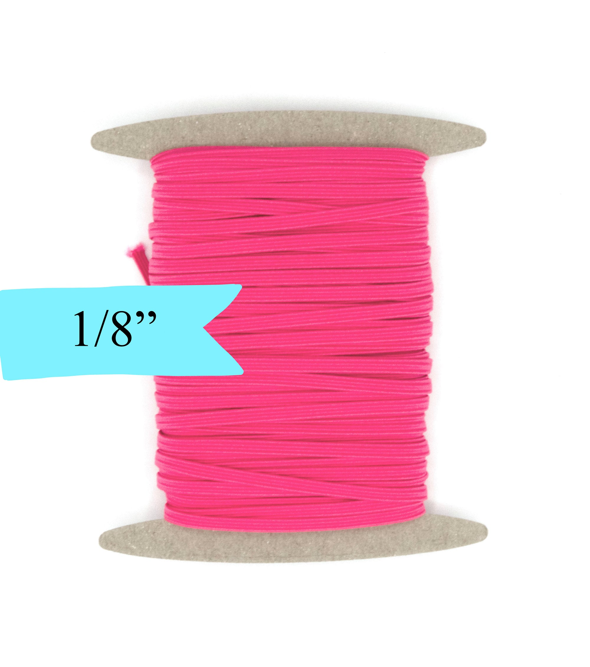 1/8 inch Elastic Hot Pink Elastic