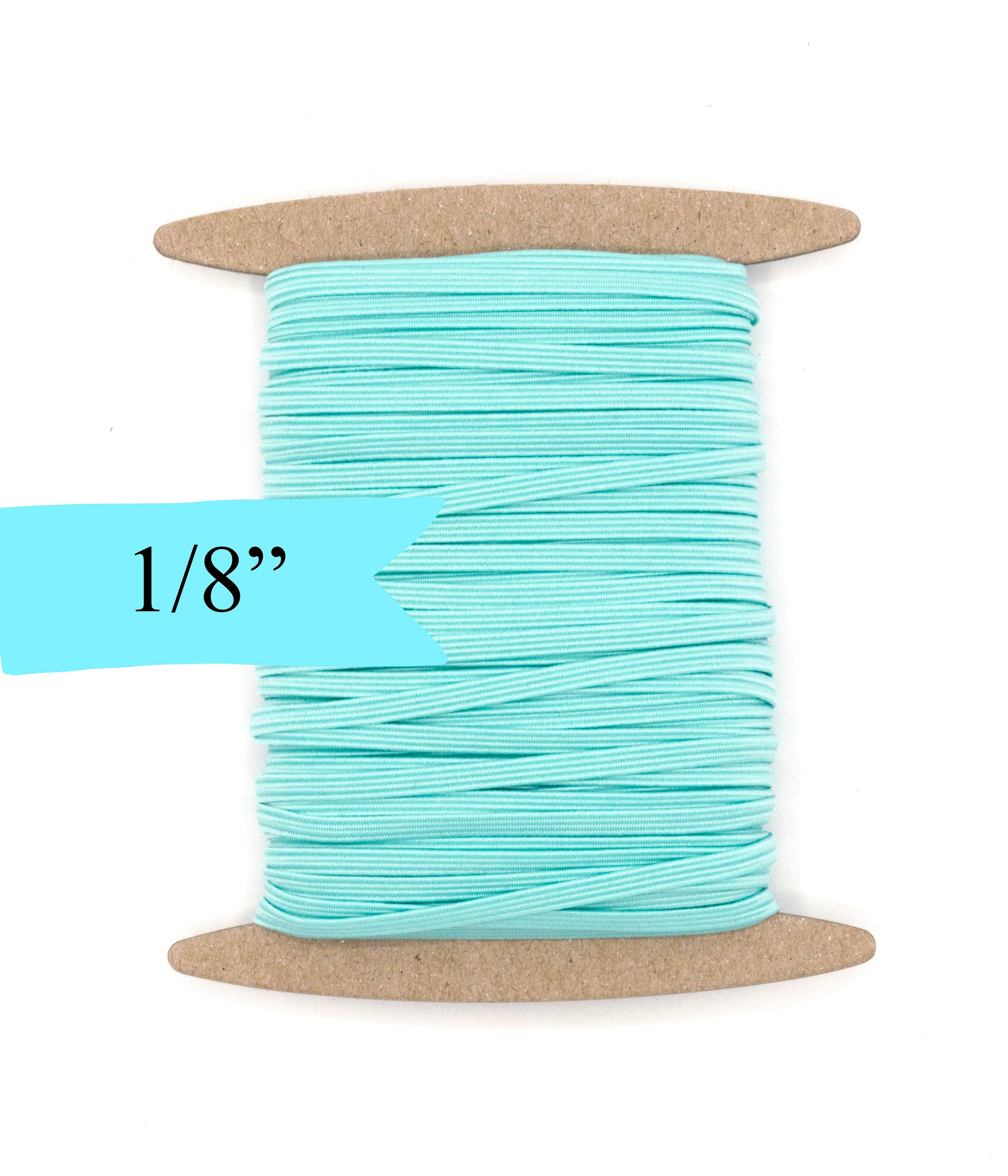 1/8 inch Elastic Mineral Green Elastic