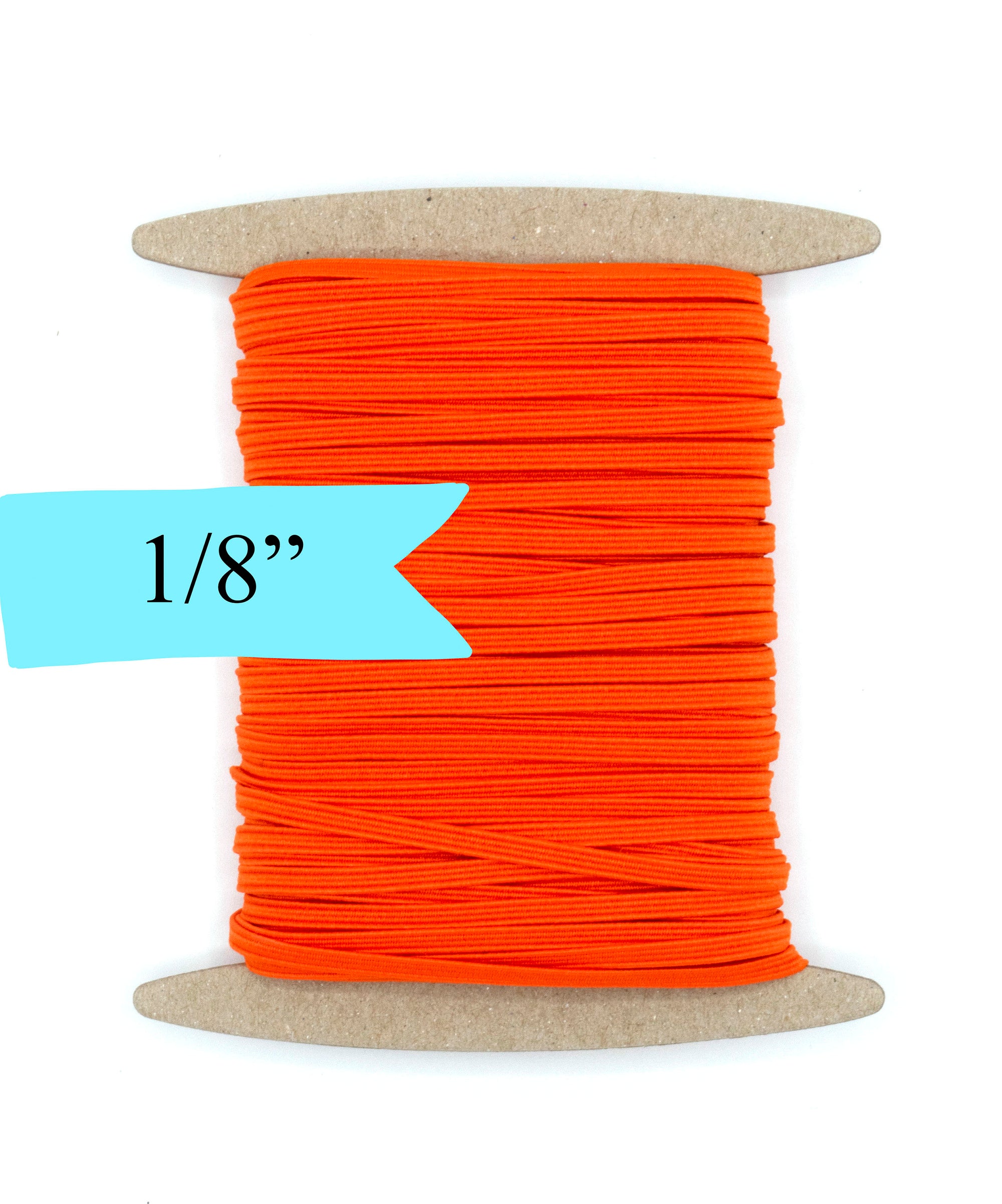 1/8 inch Elastic Orange Elastic