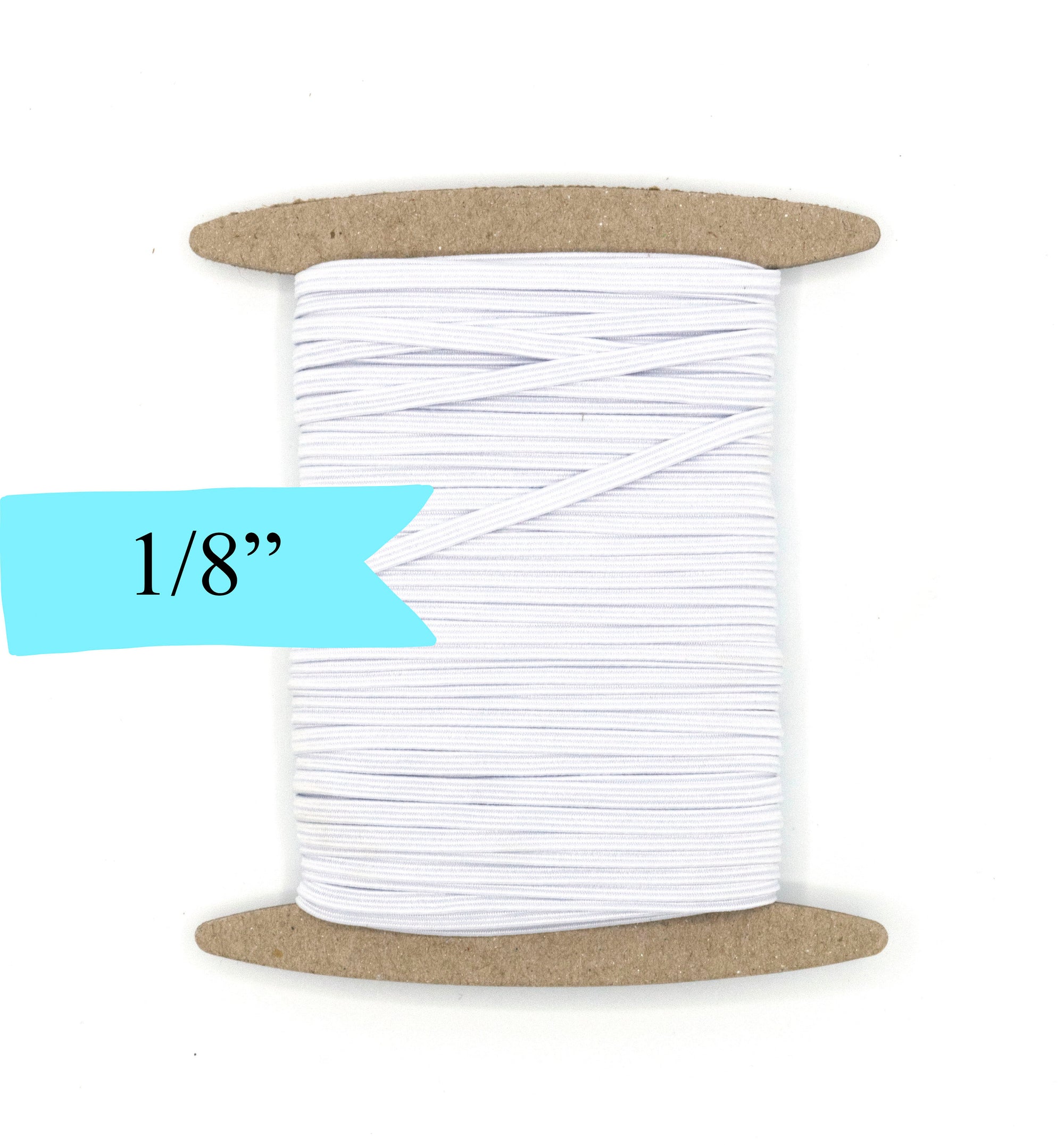 1/8 inch Elastic White Elastic