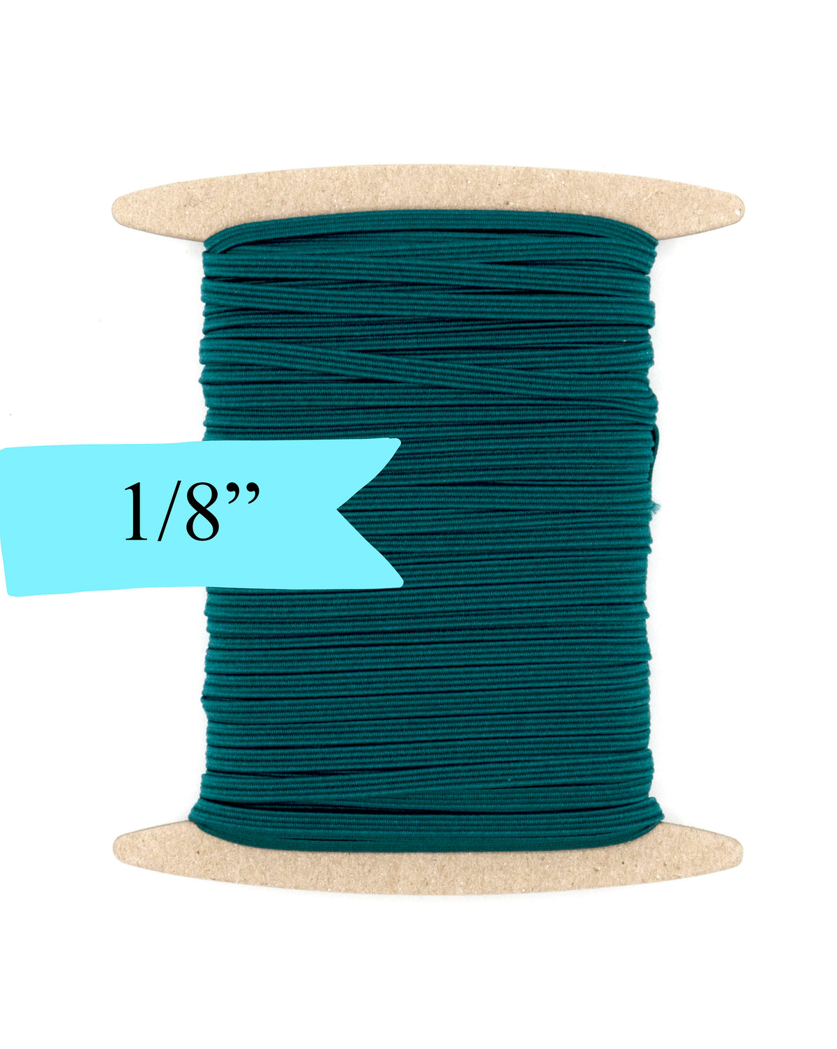 1/8 inch Elastic Teal Blue Green Elastic