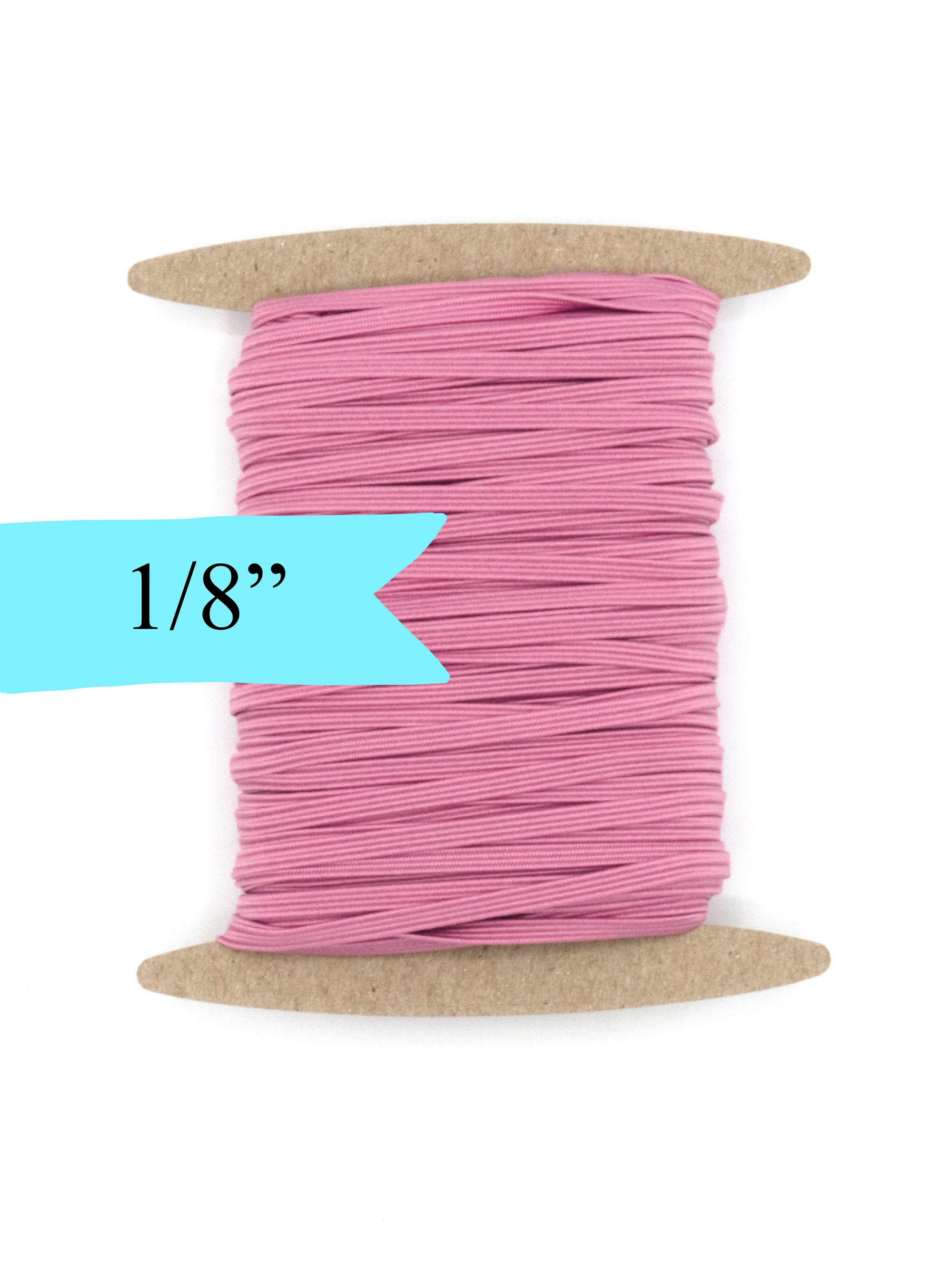 1/8 inch Elastic Dusty Pink Elastic