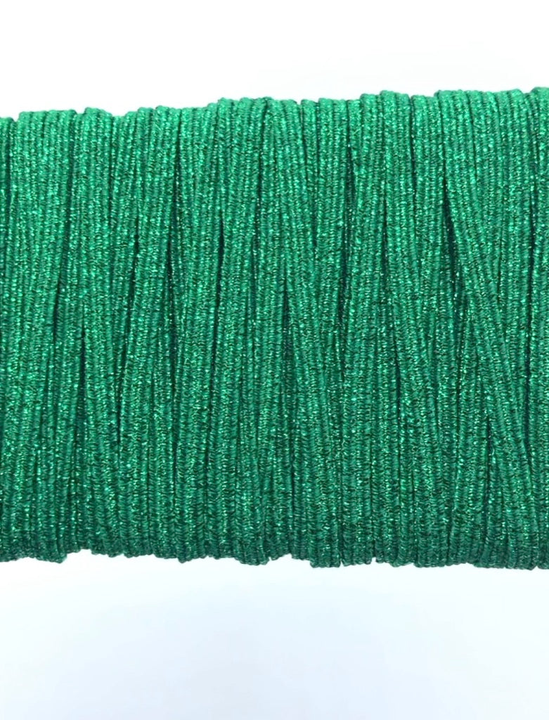 1/8 inch Elastic Metallic Green Elastic